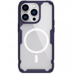 TPU чехол Nillkin Nature Pro Magnetic для Apple iPhone 14 Pro (6.1") Тёмно-фиолетовый (прозрачный)