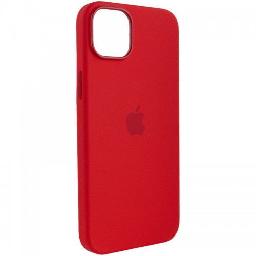Чехол Silicone case (AAA) with Magsafe для Apple iPhone 14 (6.1") Красный / Red