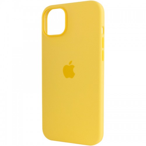 Чехол Silicone case (AAA) with Magsafe для Apple iPhone 14 Pro (6.1") Жёлтый / Sunglow