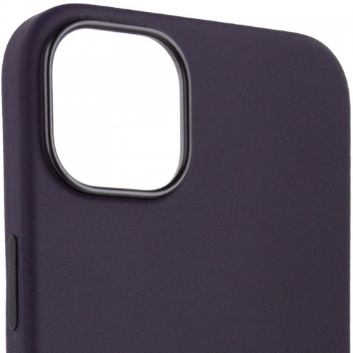 Чехол Silicone case (AAA) with Magsafe для Apple iPhone 14 Pro (6.1") Фиолетовый / Elderberry