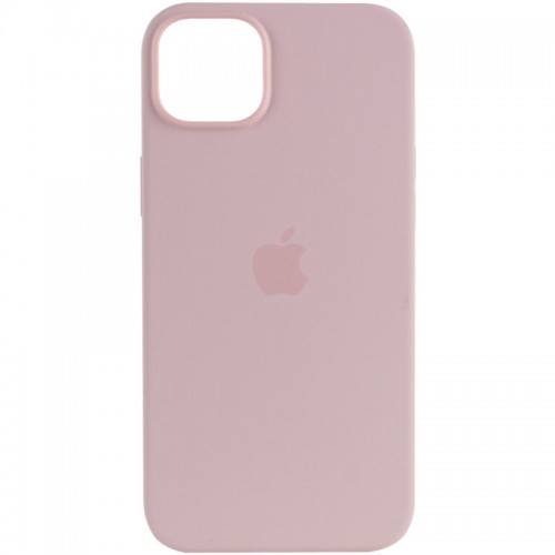 Чехол Silicone case (AAA) with Magsafe для Apple iPhone 14 Pro Max (6.7") Розовый / Chalk Pink