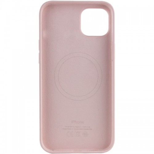 Чехол Silicone case (AAA) with Magsafe для Apple iPhone 14 Pro Max (6.7") Розовый / Chalk Pink