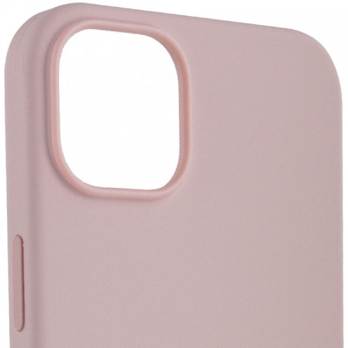 Чехол Silicone case (AAA) with Magsafe для Apple iPhone 14 Pro Max (6.7") Розовый / Chalk Pink