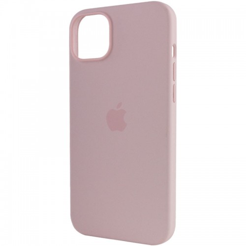 Чехол Silicone case (AAA) with Magsafe для Apple iPhone 14 Pro Max (6.7") Розовый / Chalk Pink
