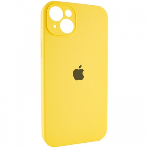 Чехол Silicone Case Full Camera Protective (AA) для Apple iPhone 14 (6.1") Жёлтый / Yellow