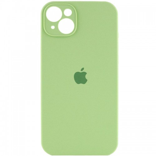 Чехол Silicone Case Full Camera Protective (AA) для Apple iPhone 14 (6.1") Мятный / Mint