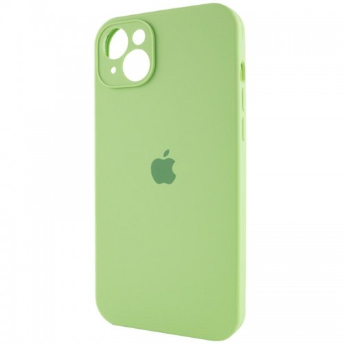 Чехол Silicone Case Full Camera Protective (AA) для Apple iPhone 14 (6.1") Мятный / Mint