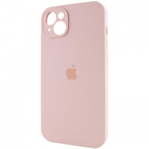Чехол Silicone Case Full Camera Protective (AA) для Apple iPhone 14 (6.1") Розовый / Pink Sand