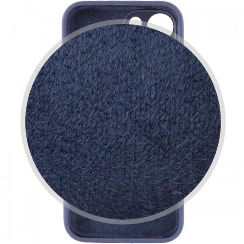 Чехол Silicone Case Full Camera Protective (AA) для Apple iPhone 14 (6.1") Тёмно-синий / Midnight blue