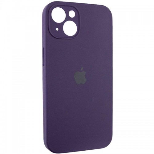 Чехол Silicone Case Full Camera Protective (AA) для Apple iPhone 14 (6.1") Фиолетовый / Elderberry