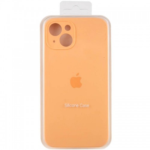 Чохол Silicone Case Full Camera Protective (AA) для Apple iPhone 14 (6.1") Помаранчевий / Cantaloupe