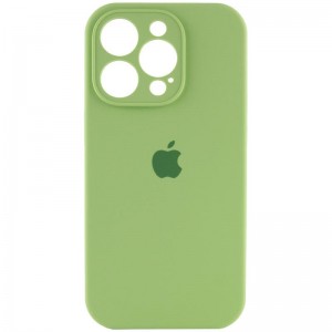 Чохол Silicone Case Full Camera Protective (AA) для Apple iPhone 14 Pro (6.1") М'ятний / Mint