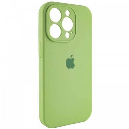 Чохол Silicone Case Full Camera Protective (AA) для Apple iPhone 14 Pro (6.1") М'ятний / Mint