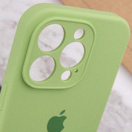 Чохол Silicone Case Full Camera Protective (AA) для Apple iPhone 14 Pro (6.1") М'ятний / Mint