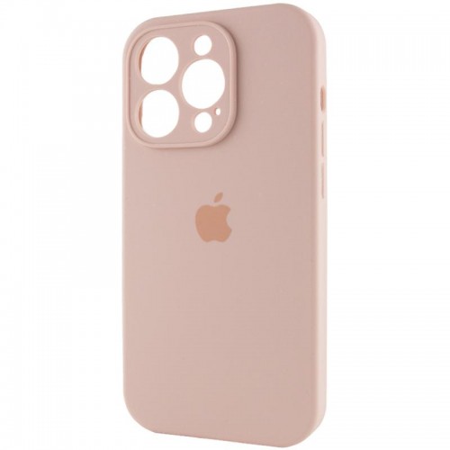 Чохол Silicone Case Full Camera Protective (AA) для Apple iPhone 14 Pro (6.1") Рожевий / Pink Sand