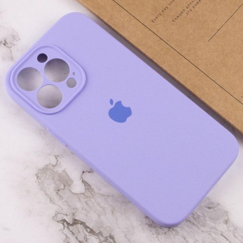 Чохол Silicone Case Full Camera Protective (AA) для Apple iPhone 14 Pro (6.1") Бузковий / Dasheen