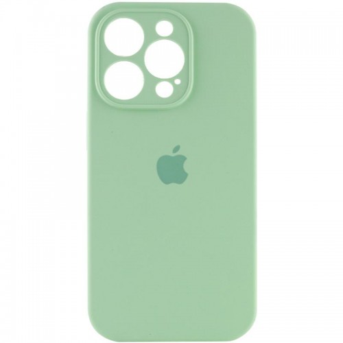 Чохол Silicone Case Full Camera Protective (AA) для Apple iPhone 14 Pro (6.1") Зелений / Pistachio
