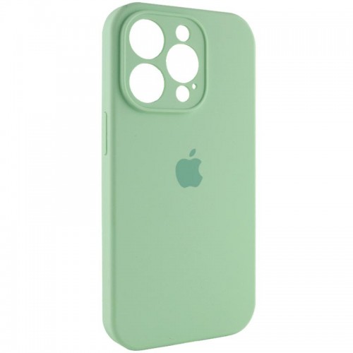 Чохол Silicone Case Full Camera Protective (AA) для Apple iPhone 14 Pro (6.1") Зелений / Pistachio