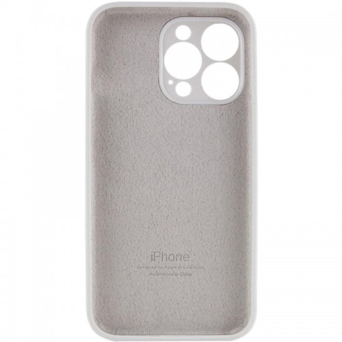 Чохол Silicone Case Full Camera Protective (AA) для Apple iPhone 14 Pro Max (6.7") Білий / White