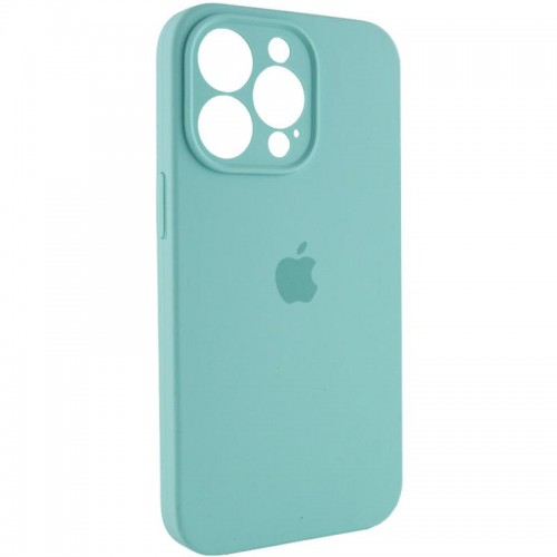 Чохол Silicone Case Full Camera Protective (AA) для Apple iPhone 14 Pro Max (6.7") Бірюзовий / Marine Green