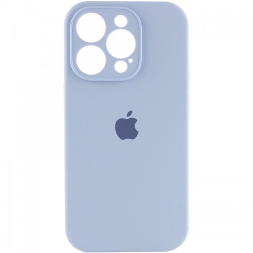 Чохол Silicone Case Full Camera Protective (AA) для Apple iPhone 14 Pro Max (6.7") Блакитний / Lilac Blue