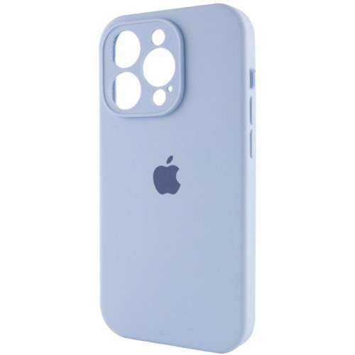 Чохол Silicone Case Full Camera Protective (AA) для Apple iPhone 14 Pro Max (6.7") Блакитний / Lilac Blue