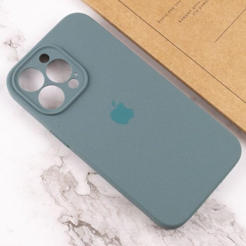 Чохол Silicone Case Full Camera Protective (AA) для Apple iPhone 14 Pro Max (6.7") Зелений / Pine green