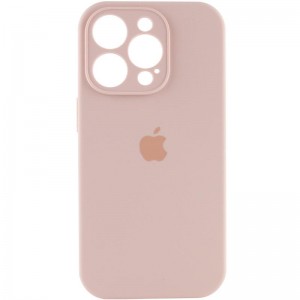 Чохол Silicone Case Full Camera Protective (AA) для Apple iPhone 14 Pro Max (6.7") Рожевий / Pink Sand