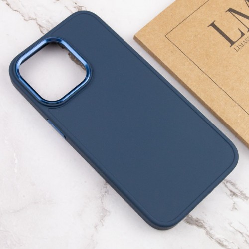 TPU чохол Bonbon Metal Style для Apple iPhone 14 Pro Max (6.7") Синій / Denim Blue