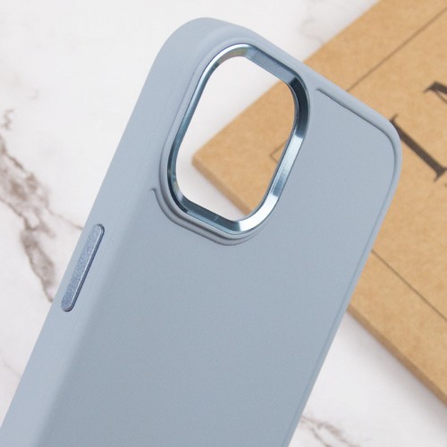 TPU чохол Bonbon Metal Style для Apple iPhone 14 Plus (6.7") Блакитний / Mist blue