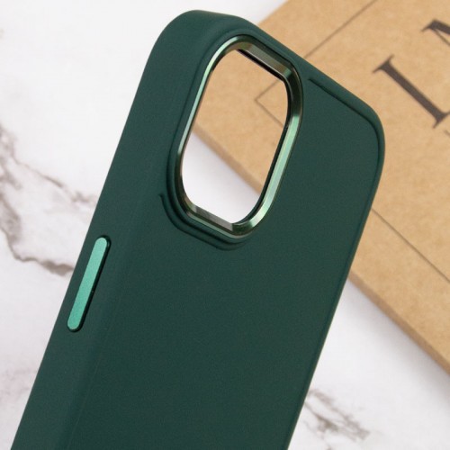 TPU чохол Bonbon Metal Style для Apple iPhone 14 Plus (6.7") Зелений / Pine green