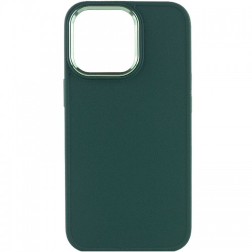 TPU чохол Bonbon Metal Style для Apple iPhone 14 Pro (6.1") Зелений / Pine green