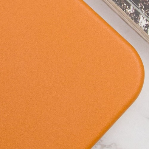 Шкіряний чохол Leather Case (AAA) with MagSafe and Animation для Apple iPhone 13 Pro (6.1") Golden Brown