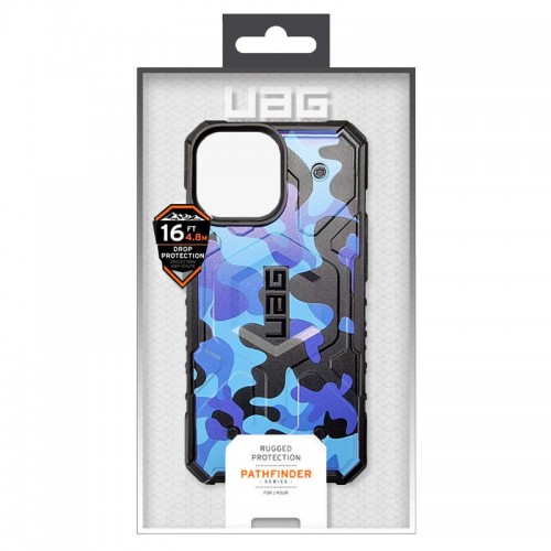 Ударопрочный чехол UAG Pathfinder с MagSafe Camo для Apple iPhone 13 Pro (6.1") Синий