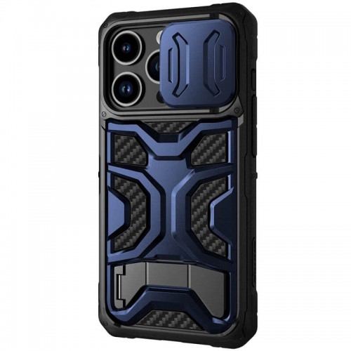 TPU+PC чохол Nillkin CamShield Adventurer Pro (шторка на камеру) для Apple iPhone 14 Pro (6.1") Interstellar Blue