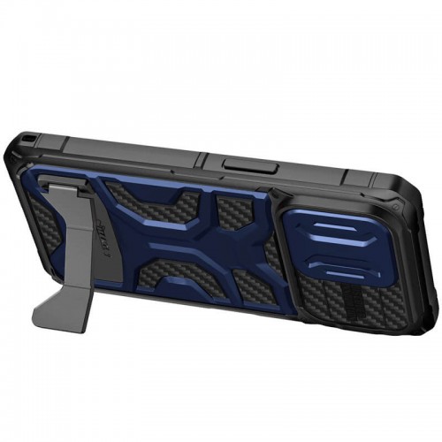 TPU+PC чохол Nillkin CamShield Adventurer Pro (шторка на камеру) для Apple iPhone 14 Pro (6.1") Interstellar Blue
