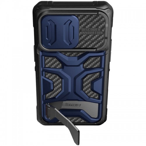 TPU+PC чохол Nillkin CamShield Adventurer Pro (шторка на камеру) для Apple iPhone 14 Pro Max (6.7") Interstellar Blue