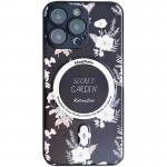 Чехол TPU+PC Secret Garden с MagSafe для Apple iPhone 14 Pro (6.1") Black