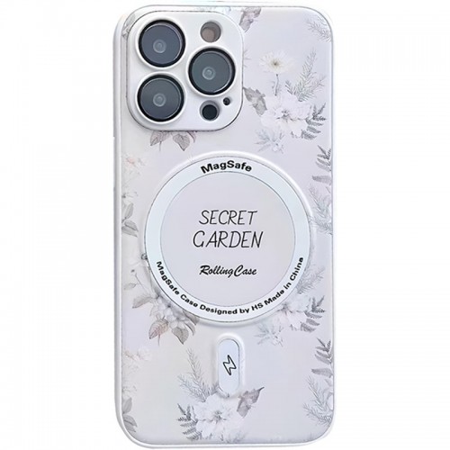 Чехол TPU+PC Secret Garden с MagSafe для Apple iPhone 11 Pro (5.8") Белый