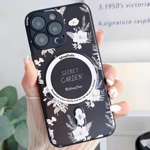 TPU+PC чохол Secret Garden with MagSafe для Apple iPhone 12 Pro (6.1") Black