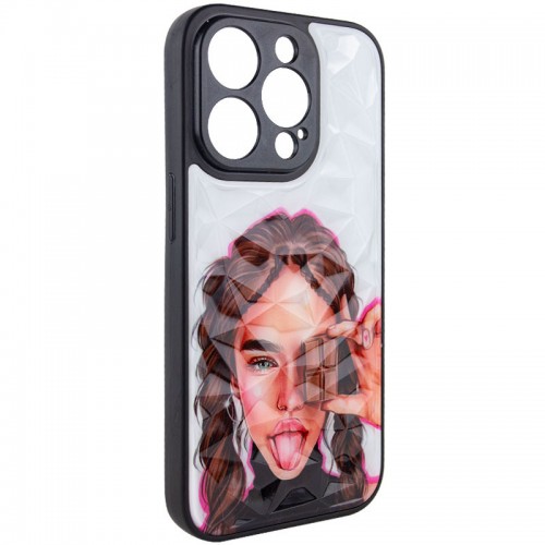 TPU+PC чохол Prisma Ladies для Apple iPhone 14 Pro (6.1") Chocolate
