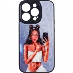 TPU+PC чохол Prisma Ladies для Apple iPhone 14 Pro Max (6.7") Black in White