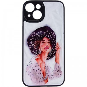TPU+PC чохол Prisma Ladies для Apple iPhone 14 (6.1") Girl in a hat