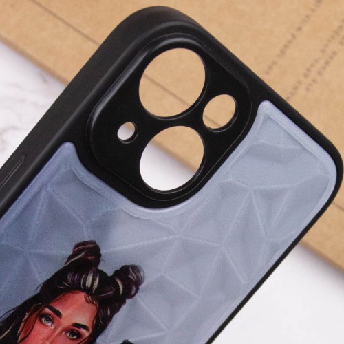 TPU+PC чохол Prisma Ladies для Apple iPhone 14 (6.1") Black in White