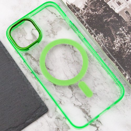 Чехол TPU Iris с MagSafe для Apple iPhone 12 Pro Max (6.7") Салатовый