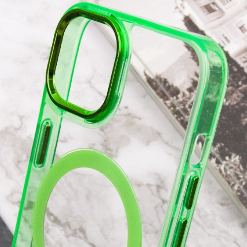 Чехол TPU Iris с MagSafe для Apple iPhone 12 Pro Max (6.7") Салатовый