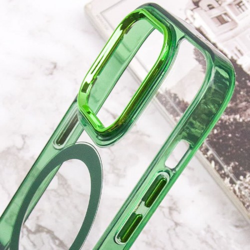 Чохол TPU Iris with MagSafe для Apple iPhone 13 Pro (6.1") Зелений