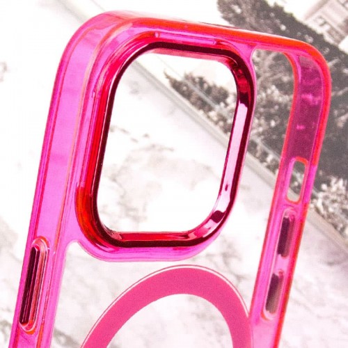 Чехол TPU Iris с MagSafe для Apple iPhone 13 Pro (6,1") Малиновый