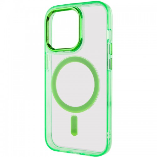 Чехол TPU Iris с MagSafe для Apple iPhone 13 Pro (6.1") Салатовый