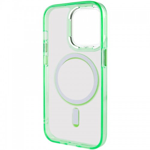 Чехол TPU Iris с MagSafe для Apple iPhone 13 Pro (6.1") Салатовый